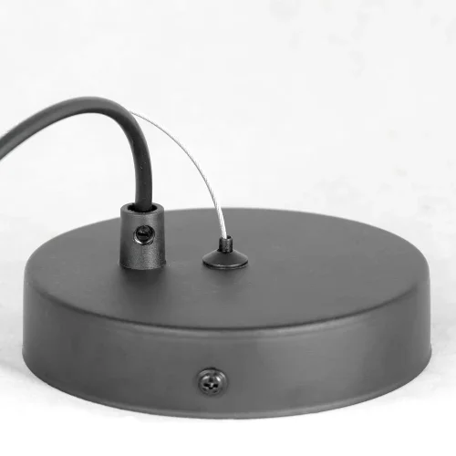 Люстра подвесная Huron GRLSP-8199 Lussole без плафона на 15 ламп, основание чёрное в стиле лофт  фото 5