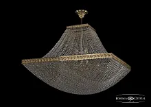 Люстра потолочная хрустальная 19322/H1/90IV G Bohemia Ivele Crystal прозрачная на 26 ламп, основание золотое в стиле классика sp