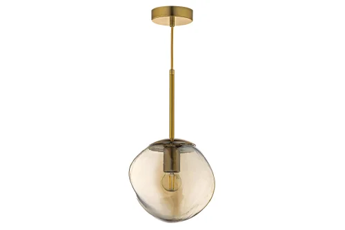 Светильник подвесной Daone E 1.P1 C Arti Lampadari бежевый 1 лампа, основание золотое в стиле лофт кантри 