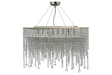 Люстра подвесная хрустальная Milano E 1.5.70X25.105 N Arti Lampadari прозрачная на 8 ламп, основание никель в стиле арт-деко Люстра подвесная хрустальная Milano E 1.5.70X25.105 N Arti Lampadari прозрачная на 8 ламп, основание никель в стиле арт-деко
