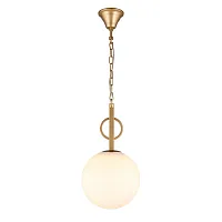 Светильник подвесной Gracia APL.751.06.01 Aployt белый 1 лампа, основание золотое в стиле классический 