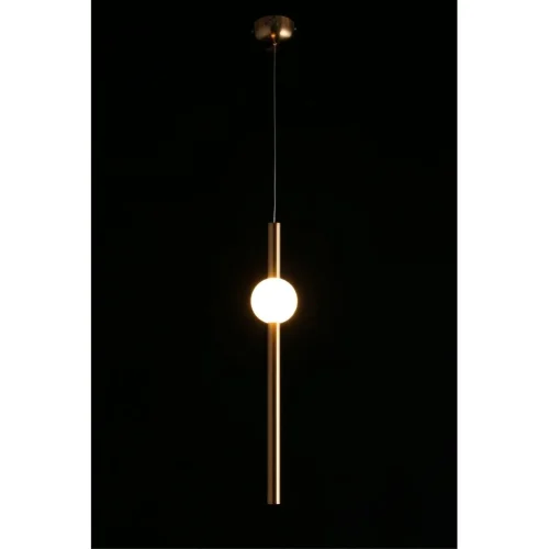 Светильник подвесной LED Zhozefin APL.038.06.12 Aployt белый 1 лампа, основание бронзовое в стиле современный  фото 3