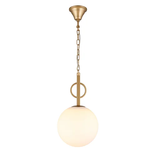 Светильник подвесной Gracia APL.751.06.01 Aployt белый 1 лампа, основание золотое в стиле классический 