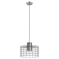 Светильник подвесной Milligan 43649 Eglo серый 1 лампа, основание серое серебряное в стиле современный 