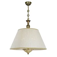 Люстра подвесная  L 6522/60 Reccagni Angelo белая жёлтая на 5 ламп, основание золотое в стиле классический 