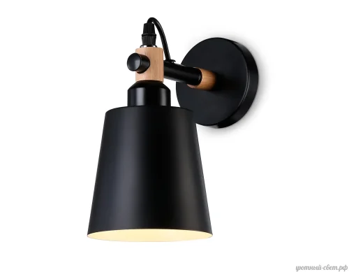 Бра TR82213 Ambrella light чёрный на 1 лампа, основание чёрное в стиле скандинавский 