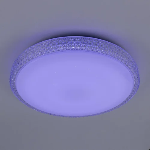 Светильник потолочный LED с пультом Альпина Смарт CL718A40G Citilux белый 1 лампа, основание белое в стиле современный с пультом фото 5