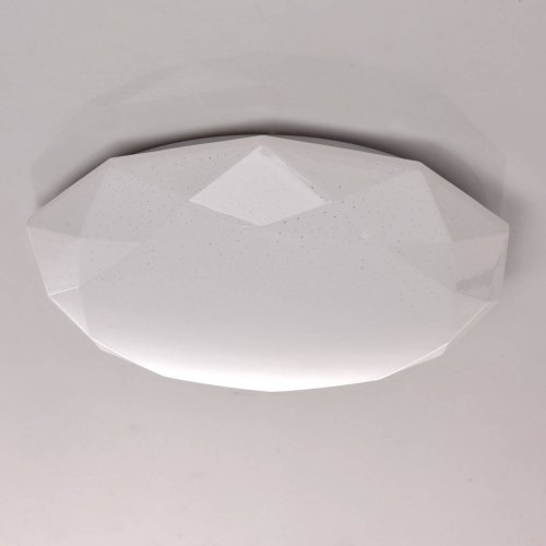 Светильник потолочный LED Ривз 674014801 MW-Light белый 1 лампа, основание белое в стиле хай-тек 