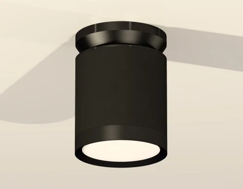 Светильник накладной XS8142020 Ambrella light чёрный 1 лампа, основание чёрное в стиле хай-тек круглый фото 2