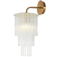 Бра Imposio 2132/03/01W Stilfort прозрачный 1 лампа, основание золотое в стиле современный 