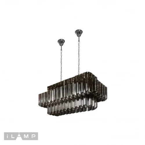 Люстра подвесная Destiny MD0267-14A iLamp чёрная на 14 ламп, основание хром в стиле американский современный  фото 2