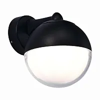 Настенный светильник Ombra SL9000.401.01 ST-Luce уличный IP54 чёрный 1 лампа, плафон белый в стиле современный E27