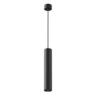 Светильник подвесной Artisan P082PL-GU10-B Maytoni чёрный 1 , основание чёрное в стиле современный хай-тек 
