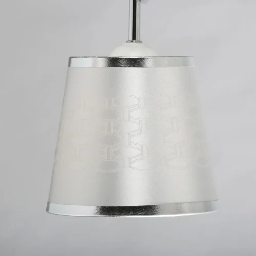 Люстра потолочная Лацио 103013105 DeMarkt серебряная на 5 ламп, основание хром в стиле современный  фото 5