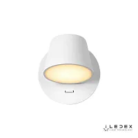 Бра с выключателем LED Flexin W1118-1S WH iLedex белый 1 лампа, основание белое в стиле современный хай-тек 
