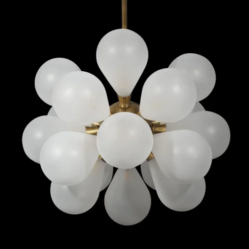 Люстра подвесная Miracle 10130/18 White LOFT IT белая на 18 ламп, основание золотое в стиле современный молекула шар фото 6