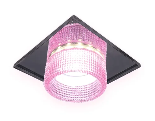 Светильник точечный TN356 Ambrella light розовый 1 лампа, основание хром в стиле современный хай-тек  фото 2