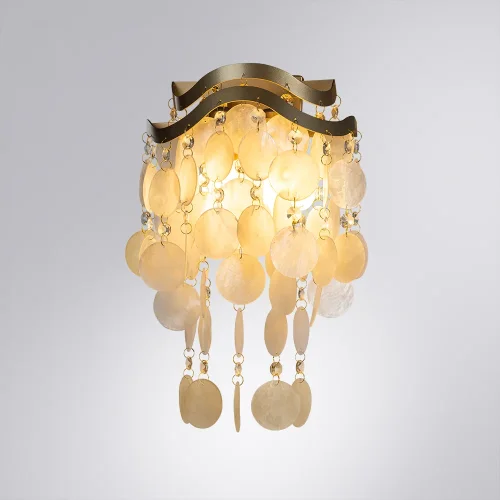 Бра Pipirima A4065AP-2SG Arte Lamp белый на 2 лампы, основание золотое в стиле современный арт-деко  фото 2