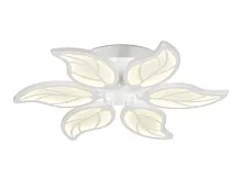 Люстра потолочная LED с пультом Acrylica Original FA459 Ambrella light белая на 1 лампа, основание белое в стиле современный хай-тек с пультом