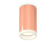 Светильник накладной Techno spot XS6326020 Ambrella light золотой розовый 1 лампа, основание золотое розовое в стиле современный круглый