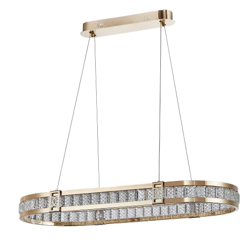 Люстра подвесная LED Theatrum 4206-9P Favourite прозрачная на 2 лампы, основание золотое в стиле классический  фото 2