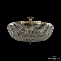 Люстра потолочная 19051/100IV G C1 Bohemia Ivele Crystal прозрачная на 20 ламп, основание золотое в стиле классика sp