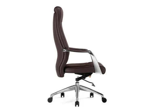 Компьютерное кресло Sarabi brown 15742 Woodville, коричневый/экокожа, ножки/металл/хром, размеры - *1310***690*690 фото 4