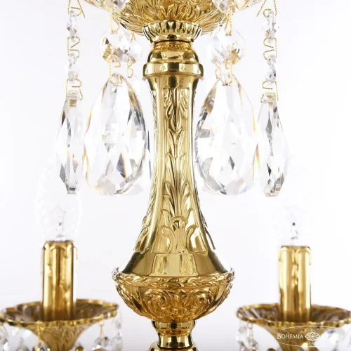 Люстра подвесная 72101/6/125 B G Bohemia Ivele Crystal без плафона на 6 ламп, основание золотое в стиле классический sp фото 4