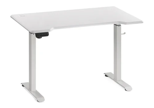 Компьютерный стол Маркос с механизмом подъема 120х75х75 белый / шагрень белая 578481 Woodville столешница белая из мдф фото 2