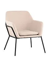 Кресло Шелфорд, светло-розовый УТ000001791 Stool Group, розовый/ткань, ножки/металл/чёрный, размеры - ****660*680мм