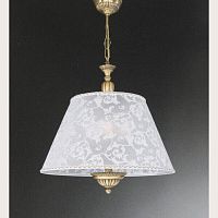 Люстра подвесная  L 7432/50 Reccagni Angelo белая на 3 лампы, основание античное бронза в стиле классический 