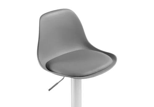 Барный стул Soft gray / chrome 15747 Woodville, серый/экокожа, ножки/металл/хром, размеры - *1060***380*380 фото 5