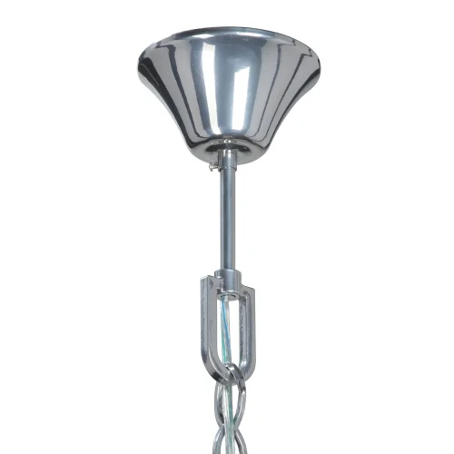 Люстра подвесная V5860-9/10 Vitaluce прозрачная на 10 ламп, основание хром в стиле современный классический  фото 4