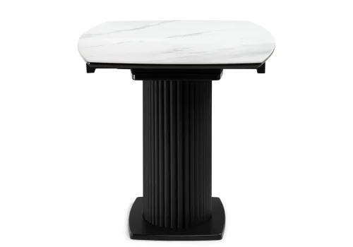 Керамический стол Фестер 140(180)х80х76 белый мрамор / черный  572420 Woodville столешница белая из керамика фото 4