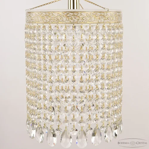 Светильник подвесной AL19201/20OL WMG Bohemia Ivele Crystal прозрачный 1 лампа, основание белое патина золотое в стиле классический sp фото 2