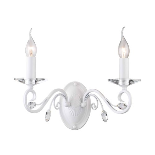 Бра Lanta 1733-2W Favourite без плафона на 2 лампы, основание белое в стиле классический 