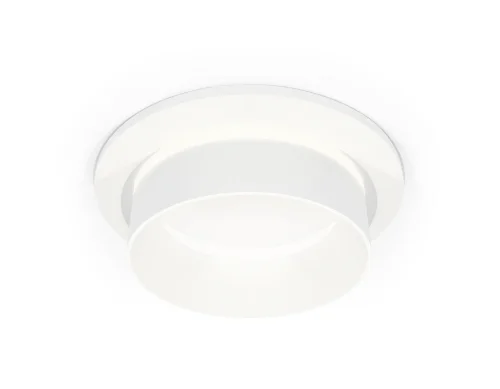 Светильник точечный Techno spot XC6512061 Ambrella light белый 1 лампа, основание белое в стиле хай-тек современный круглый