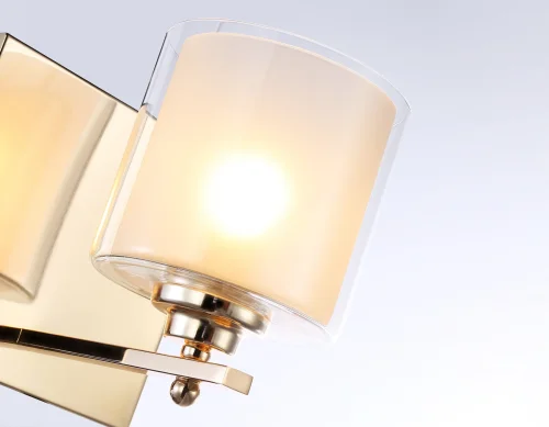 Бра TR4431 Ambrella light прозрачный белый на 1 лампа, основание золотое в стиле классический современный  фото 7