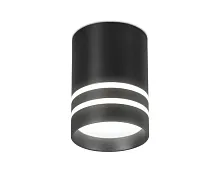 Светильник накладной LED TN242 Ambrella light чёрный 1 лампа, основание чёрное в стиле современный круглый