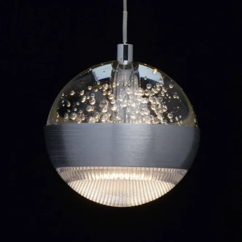 Светильник подвесной LED Капелия 730010101 MW-Light серебряный 1 лампа, основание серебряное в стиле современный  фото 4