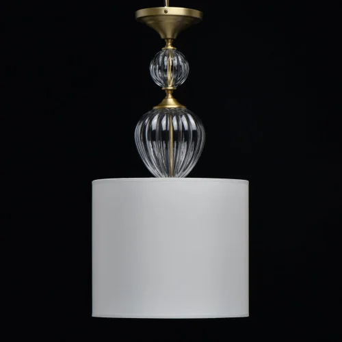 Светильник подвесной Оделия 619011203 Chiaro белый 3 лампы, основание латунь в стиле классический  фото 3