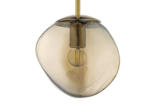 Светильник подвесной Daone E 1.P1 C Arti Lampadari бежевый 1 лампа, основание золотое в стиле лофт кантри  фото 4