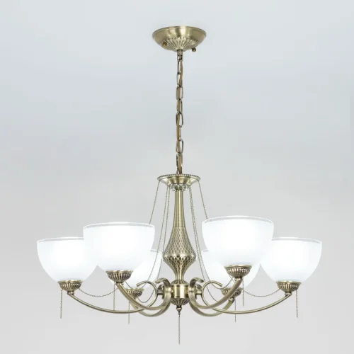 Люстра подвесная Франческа CL417263 Citilux белая на 75 ламп, основание бронзовое в стиле классический  фото 3