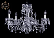 Люстра подвесная хрустальная 11.23.5.200.Cr.Dr Bohemia Art Classic прозрачная на 5 ламп, основание хром в стиле классический Люстра подвесная хрустальная 11.23.5.200.Cr.Dr Bohemia Art Classic прозрачная на 5 ламп, основание хром в стиле классический