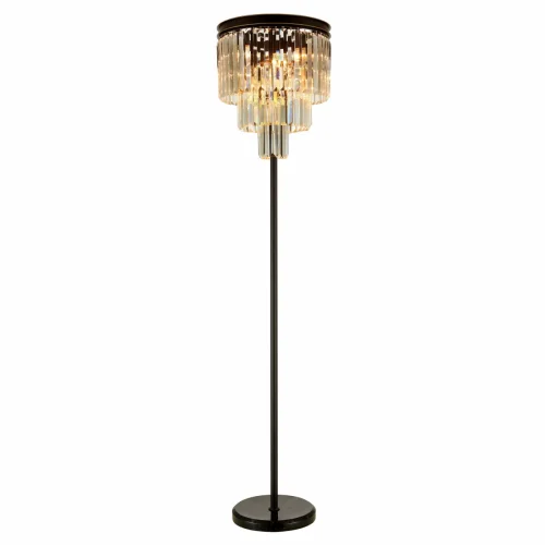 Торшер Мартин CL332992 Citilux  янтарный 9 ламп, основание коричневое в стиле классический лофт современный
