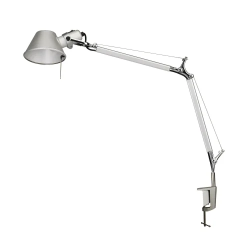 Настольная лампа на струбцине Legend 1870-1T Favourite серебряная 1 лампа, основание серебряное металл в стиле современный 