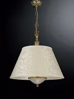 Люстра подвесная  L 6505/50 Reccagni Angelo бежевая на 3 лампы, основание золотое в стиле классический 
