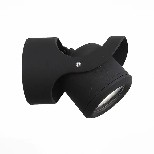 Настенный светильник ROUND SL093.401.01 St-Luce уличный IP54 чёрный 1 лампа, плафон чёрный в стиле современный G5.3 фото 2