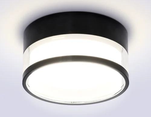 Светильник накладной TN5506 Ambrella light чёрный 1 лампа, основание чёрное в стиле хай-тек современный круглый фото 2