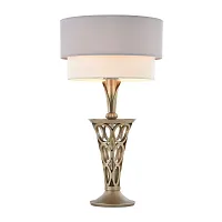 Настольная лампа Lillian H311-11-G Maytoni фиолетовая белая 1 лампа, основание золотое металл в стиле классический 